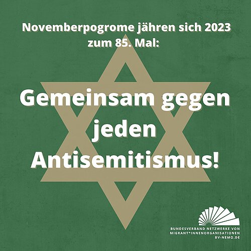 Heute vor 85 Jahren: In der Reichspogromnacht vom 9. auf den 10. November 1938 wurden Läden geplündert, Synagogen in...